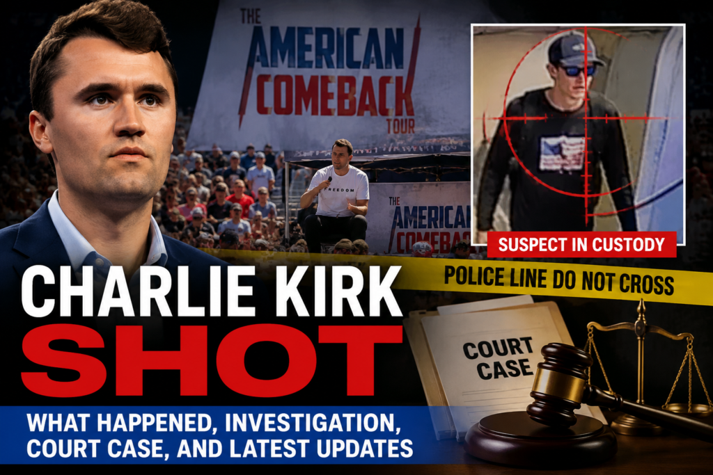 Charlie Kirk Shot: What Happened, Investigation, Court Case, and Latest Updates 1 Charlie Kirk Shot