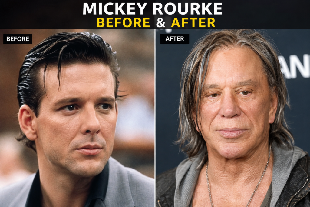 Mickey Rourke Before and After