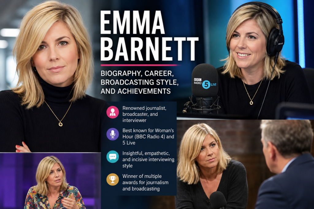 Emma Barnett: Biography, Career, Broadcasting Style, and Achievements 1 Emma Barnett