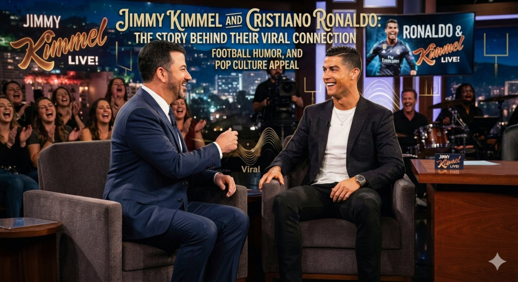 Jimmy Kimmel and Cristiano Ronaldo