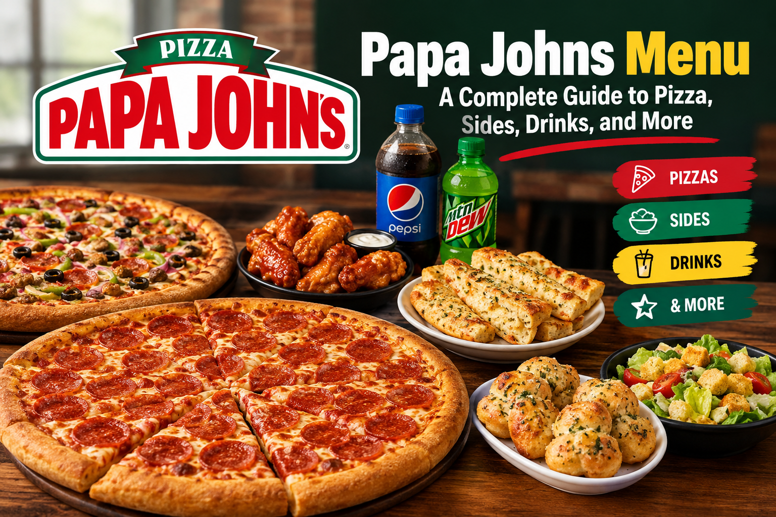 Papa Johns Menu