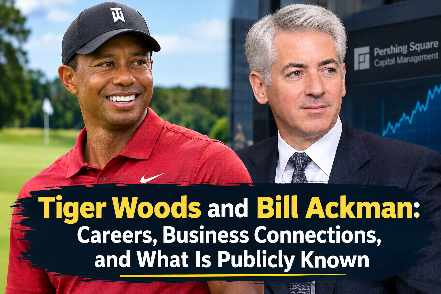 Tiger Woods and Bill Ackman